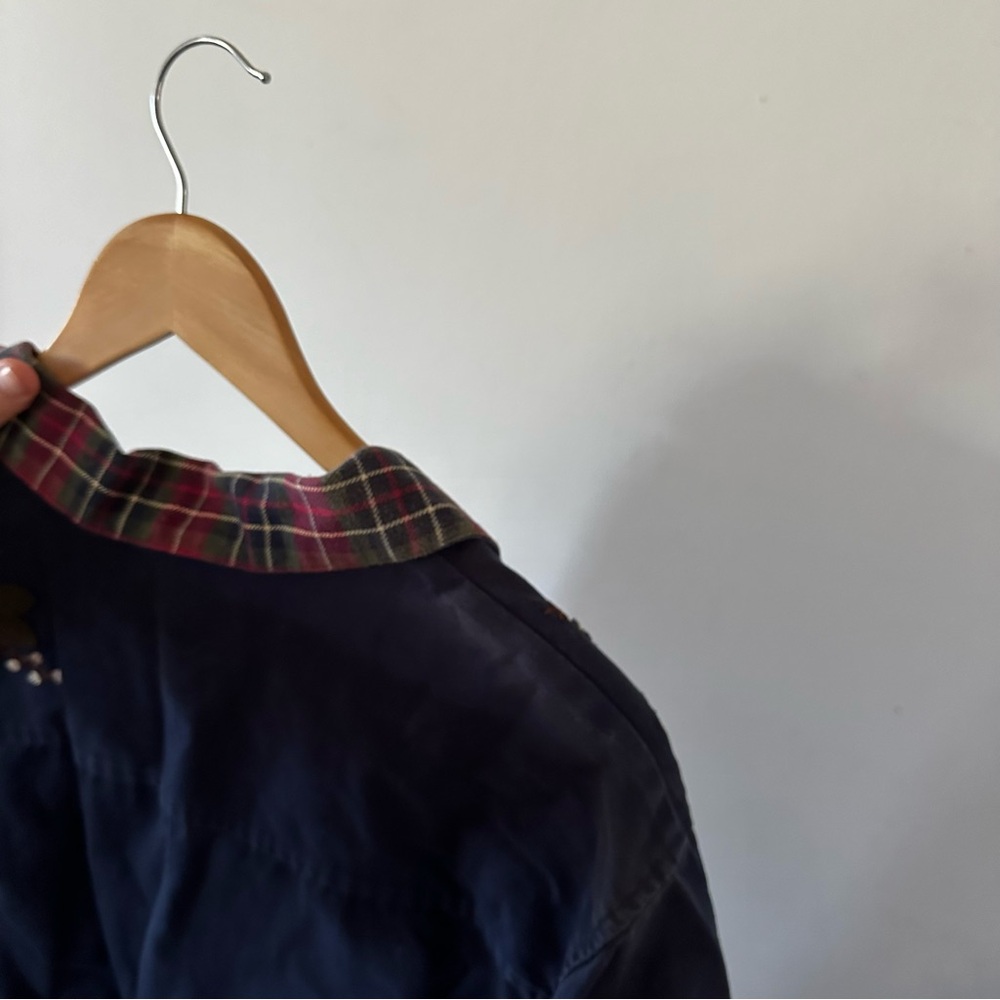 Bechamel Utility Twill Patchwork Plaid Jacket (Bi… - image 7